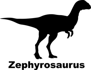 Zephyrosaurus Dinosaur Silhouette. Dinosaur name breeds SVG Types of dinosaurs 