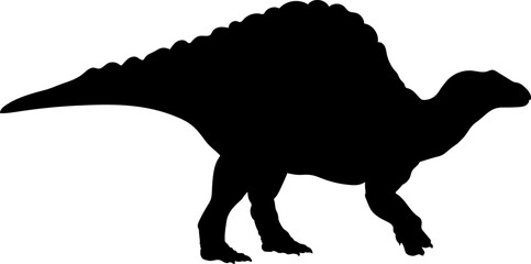 Ouranosaurus Dinosaur Silhouette.  Dinosaur SVG Types of dinosaurs
