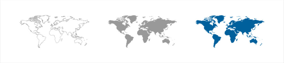 Fototapeta na wymiar Map world. Vector. Country. Earth Globe.Vector illustration.