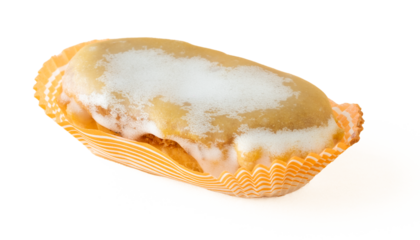 Carbayon, a typical sweet from Oviedo, Asturias. Typical sweet food. Isolated png.