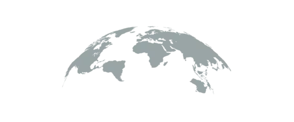 Cercles muraux Carte du monde grey world map