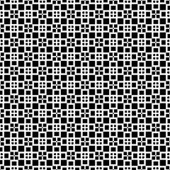 Black and white seamless pattern texture. Greyscale ornamental graphic design. Mosaic ornaments. Pattern template. Vector illustration. EPS10.