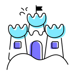 Beach  Summer Hand Drawn Icon

