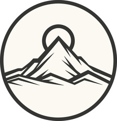 mountain logo vector design