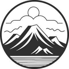 mountain logo vector design
