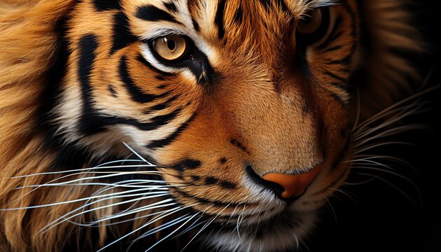 Close-up of a tiger with sharp eyes