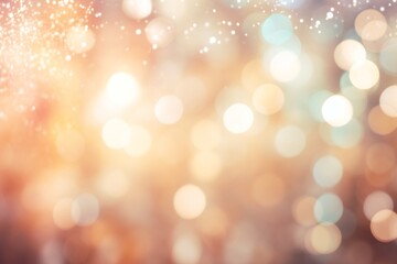 Bokeh Abstract Background with Glitter Lights. Blurred Soft vintage colored. Created with generative AI tools