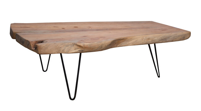 Metal Wood Coffee Table Stool