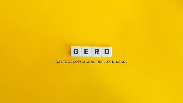 GERD, Gastroesophageal Reflux Disease Banner and Concept Image.