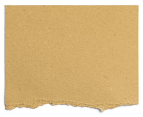 Yellow Cardboard Paper Half Torn 2