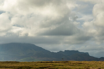 Fototapeta premium isle of skye, landscape in the area of Staffin, north of the island, scotland, uk