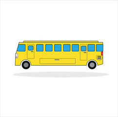 school bus isolated on white