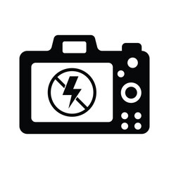Camera Flash Off Icon