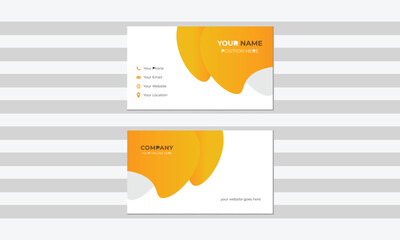 Business card design template.