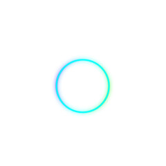 abstract blue glowing circle