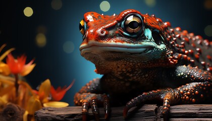 Frog animal skin texture background - obrazy, fototapety, plakaty