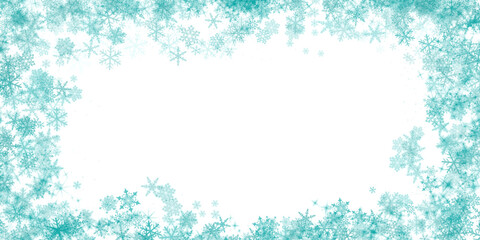 snowflake frame, background with snow frame, snow border template.