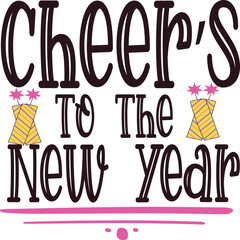 Happy New Year SVG Design