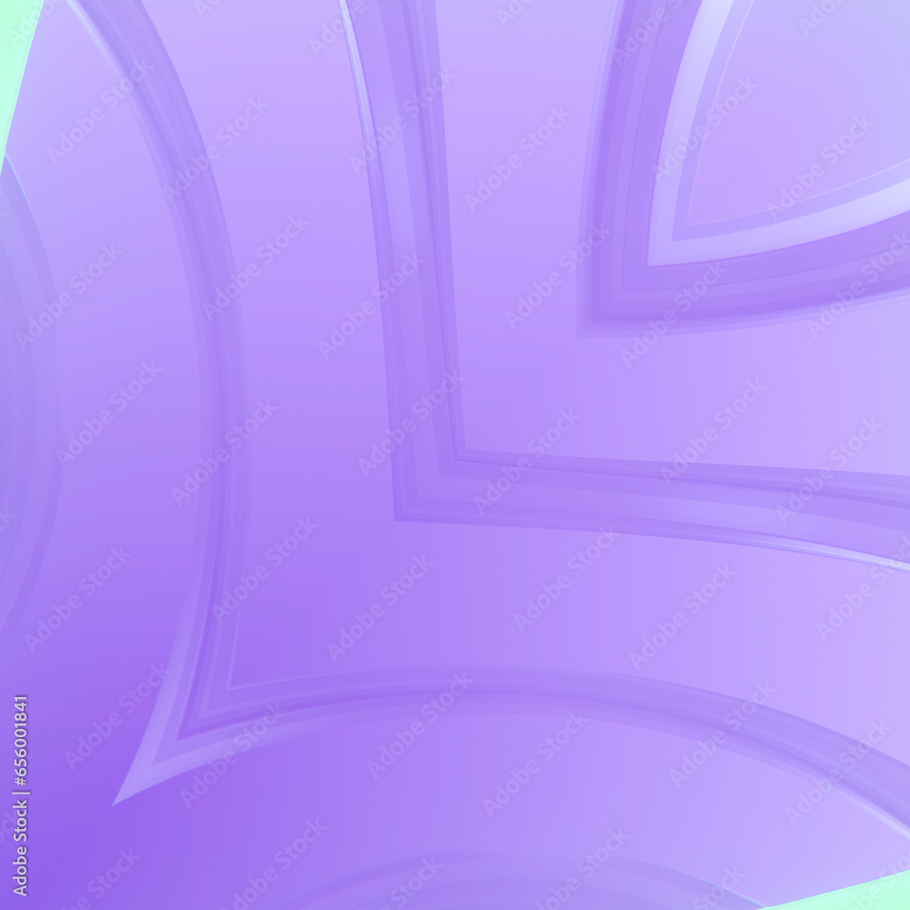 Poster abstract digital illustration resembling a wave or curved shape in a bright magenta color. 3d render