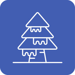 Snow Covered Tree Icon