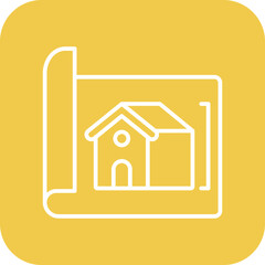 Solar House Plan Icon