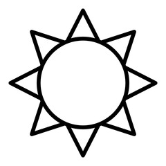 Outline Sun icon