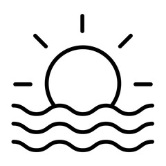Outline Sunset icon