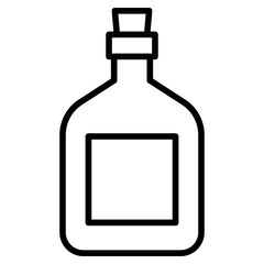 Outline Liquor bottle  icon