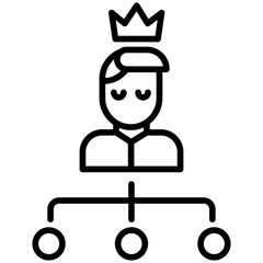 Outline Boss Hierarchy icon