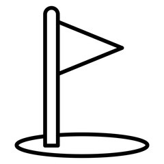 Obraz premium Outline Medical Flag icon