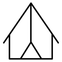 Outline Tent icon