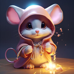 Cute Magical Mouse Icon