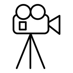 Outline Movie camera icon