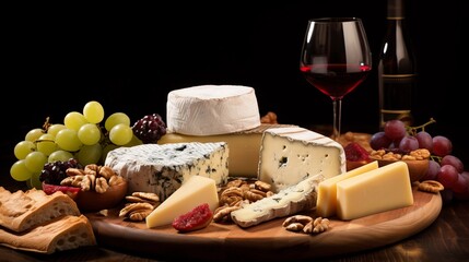 cheese and wine