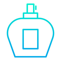 Fototapeta premium Outline gradient Perfume icon