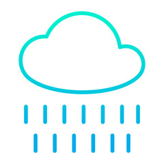 Outline gradient Rainy icon