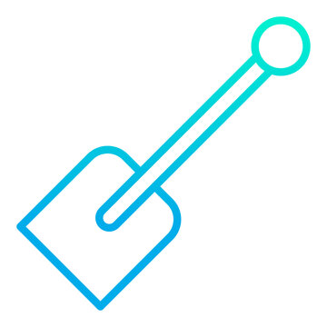 recommend clip art: Outline gradient Paddle icon