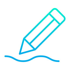 Outline gradient Pencil icon