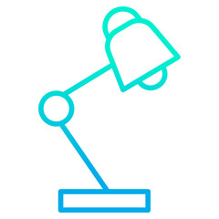 Obraz premium Outline gradient Table Lamp icon