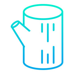 Outline gradient Log icon