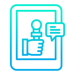 Outline gradient Medical Tab icon