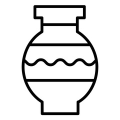 Outline Museum Pot icon