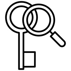 Outline Keyword icon