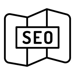 Outline Seo document icon