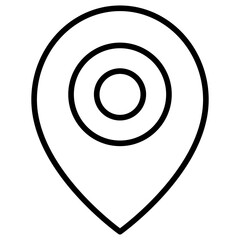 Outline Map Marker icon