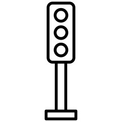 Outline Traffic light icon