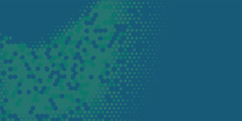 Geometric Multi size Hexagon with multi Color Background