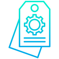 Outline gradient Tag Settings icon