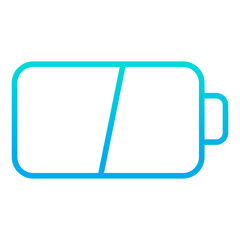 Outline gradient Battery icon