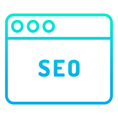 Outline gradient Web Seo icon